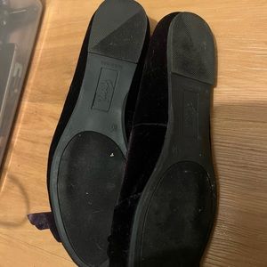 Velvety purple flats
